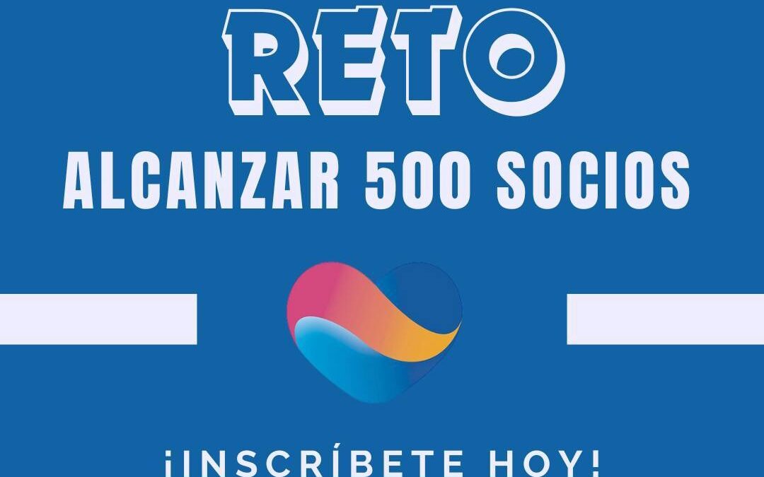 Ayúdanos a conseguir llegar a los 500 socios